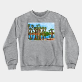 Palm Reflections Sketched Crewneck Sweatshirt